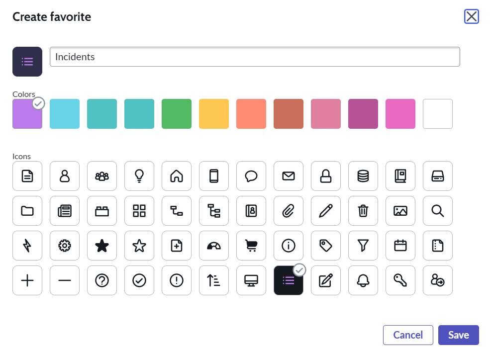 How to setup a favorite in ServiceNow ServiceHub